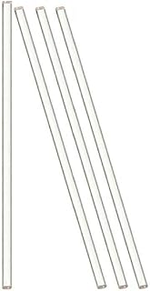 Pack of 4 Lab Glass Stirring Rod 8 inch (200mm) Length with Both Ends Round for Science, Lab, Kitchen, Science Education (4)