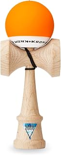 KROM Kendama POP ORANGE – Smooth Texture and Flawless Balance – Enhanced Cognitive Skills – Improved Balance, Reflexes, and Creativity – Kendama Pro Model for Beginners and Experts