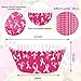 Whaline 300 Pcs Breast Cancer Awareness Cupcake Liners Pink Ribbon Cupcake Wrappers Muffin Liners for Women Breast Cancer Awareness Supplies, 2 x 1.2 Inch