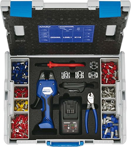 Preisvergleich Produktbild Klauke Crimpzange LBOXXEK50ML elektromechnanisch Presswerkzeug Kabelschuhe / Verbinder, Aderendhülsen, Schirmanschluss 4012078846073