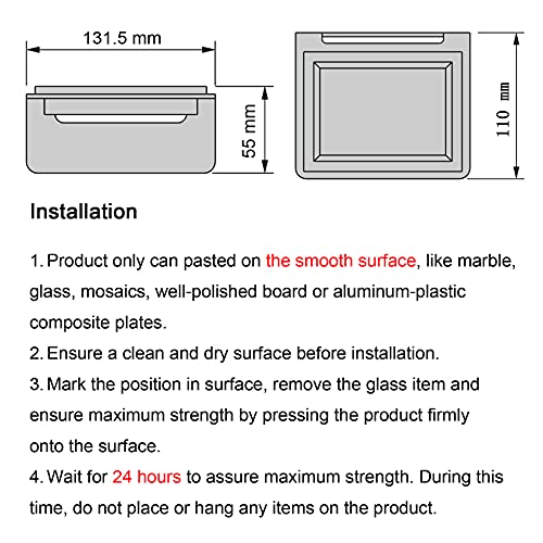 Frafuo Shower Soap Holder For Shower Wall -Minimalist Design Sus 304 Shower Soap Dish For Shower Wall-No Drilling Bar Soap Holder For Shower-Soap Dished For Bar Soap Max Bearing 10Lb #TOP1