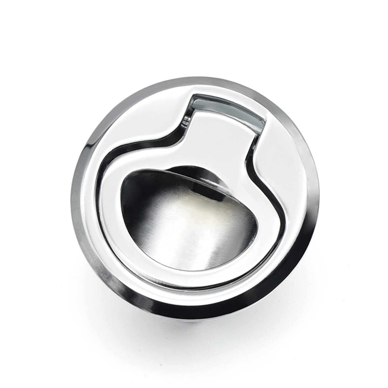 Loquet de trappe de bateau 44mm en argent pour pont de yacht et camping-car