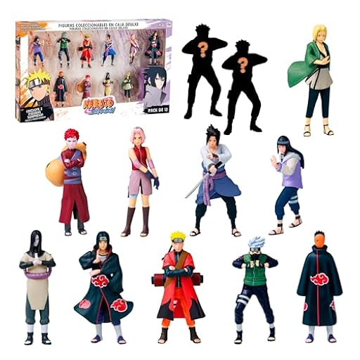 Bizak Naruto Pack de 12 Figuras en Caja Deluxe, 7 cm, Incluye 2 Figuras Ocultas de Edición Especial, +6 años, (64111280-2) | Ya disponible en tu tienda friki favorita! En mundofriki.es!
