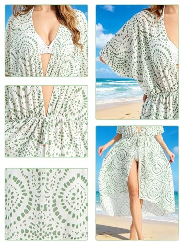 Vestido de playa de diseño largo sofisticado con cordón ajustable y caída premium 5