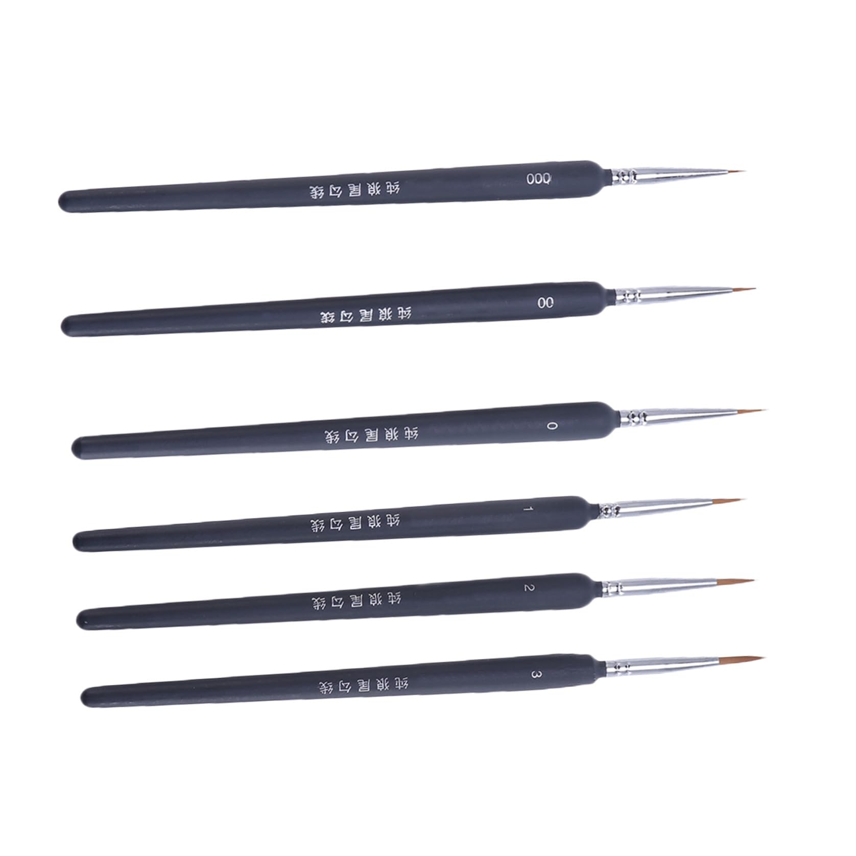 Set de 6 Pinceles de Acuarela Profesional Pelo de Comadreja, Accesorios de Pintura Fáciles de Limpiar para Adultos y Profesionales