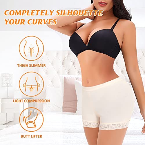 Werena Butt Lifter Seamless Padded Panties Lace Booty Pads Hip Enhancer Underwear Shorts Shapewear (#1 Nude,Small) #TOP2