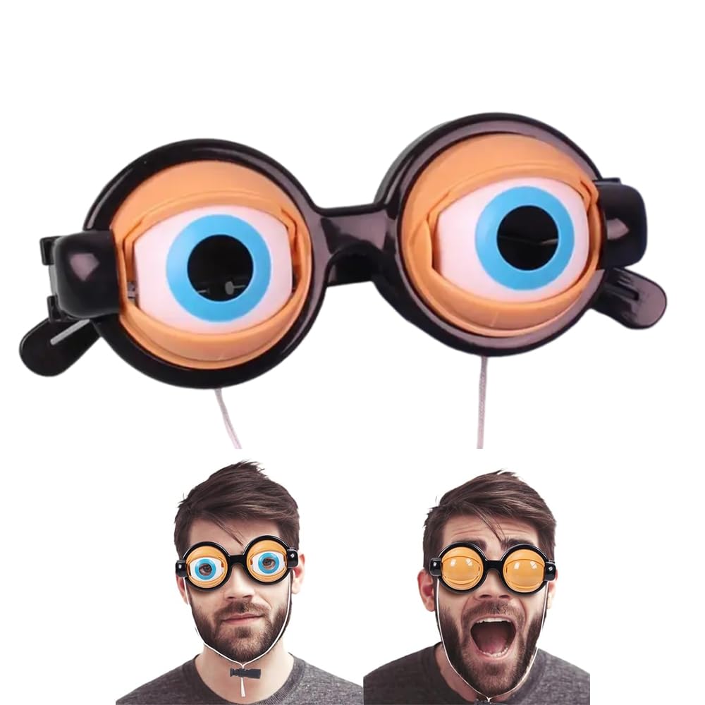 Crazy Eyes Glasses, Googly Eyes Glasses, Novelty Shaking Eye Glasses, Funny  Glasses, Gag Gifts for Kids Party