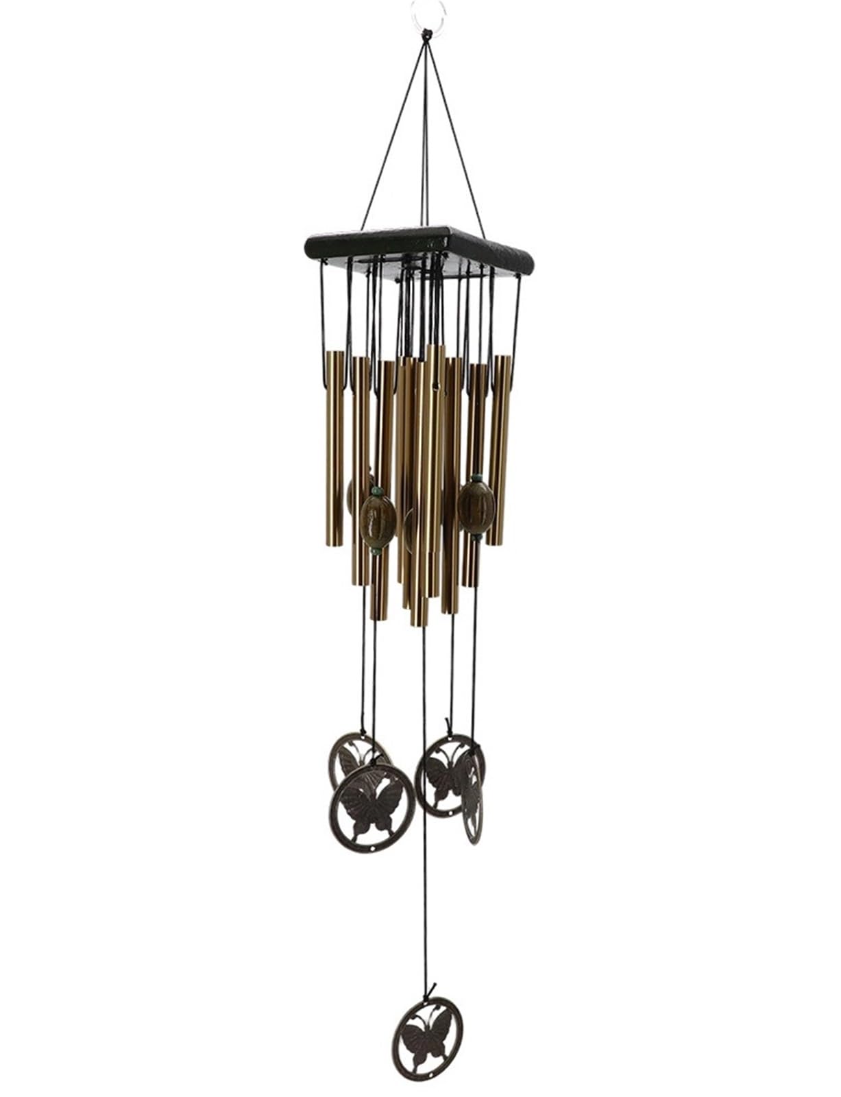 Wind Chimes Windchime Butterfly Wind Chimes Stainless Steel Bell With 12 Tubes For Garden Yard Decoration And Relaxing Ambiance