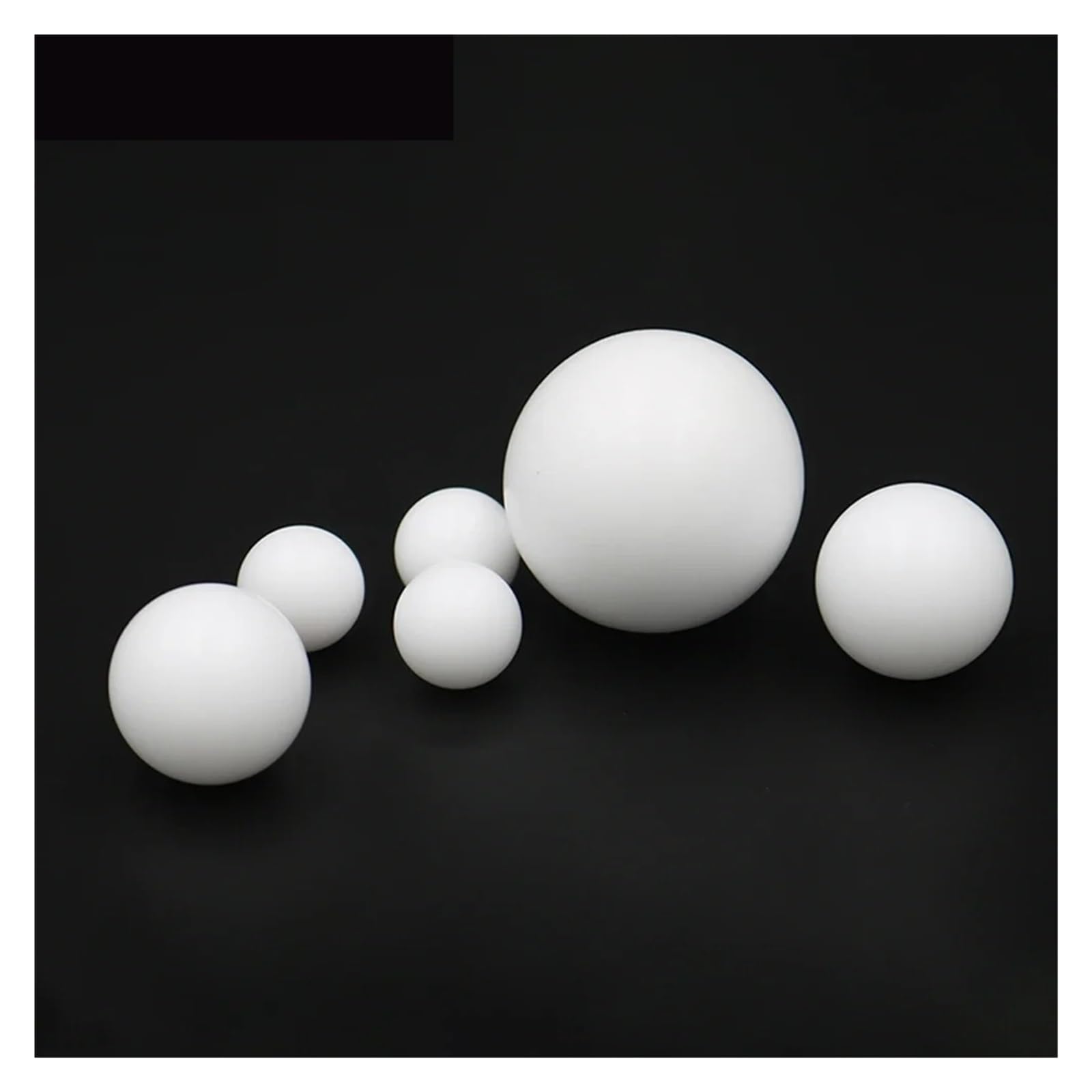 ZHGUIMING Bolas de PTFE macizo Bola F4 Bola de plástico Bomba de diafragma Bola 3/4/5/6/6,35/7/8/9/9,5/10/12/12,7/14/15/16/18~25 mm(50 PCS,18mm)