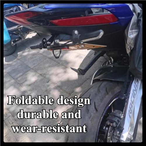 Cadre pliable support plaque moto à queue courte - 5