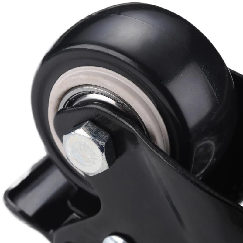 キャスターホイール 4ピース 家具キャスター 200kg 高耐久 360度回転 1.5インチ スクリューキャスターホイール (バンド