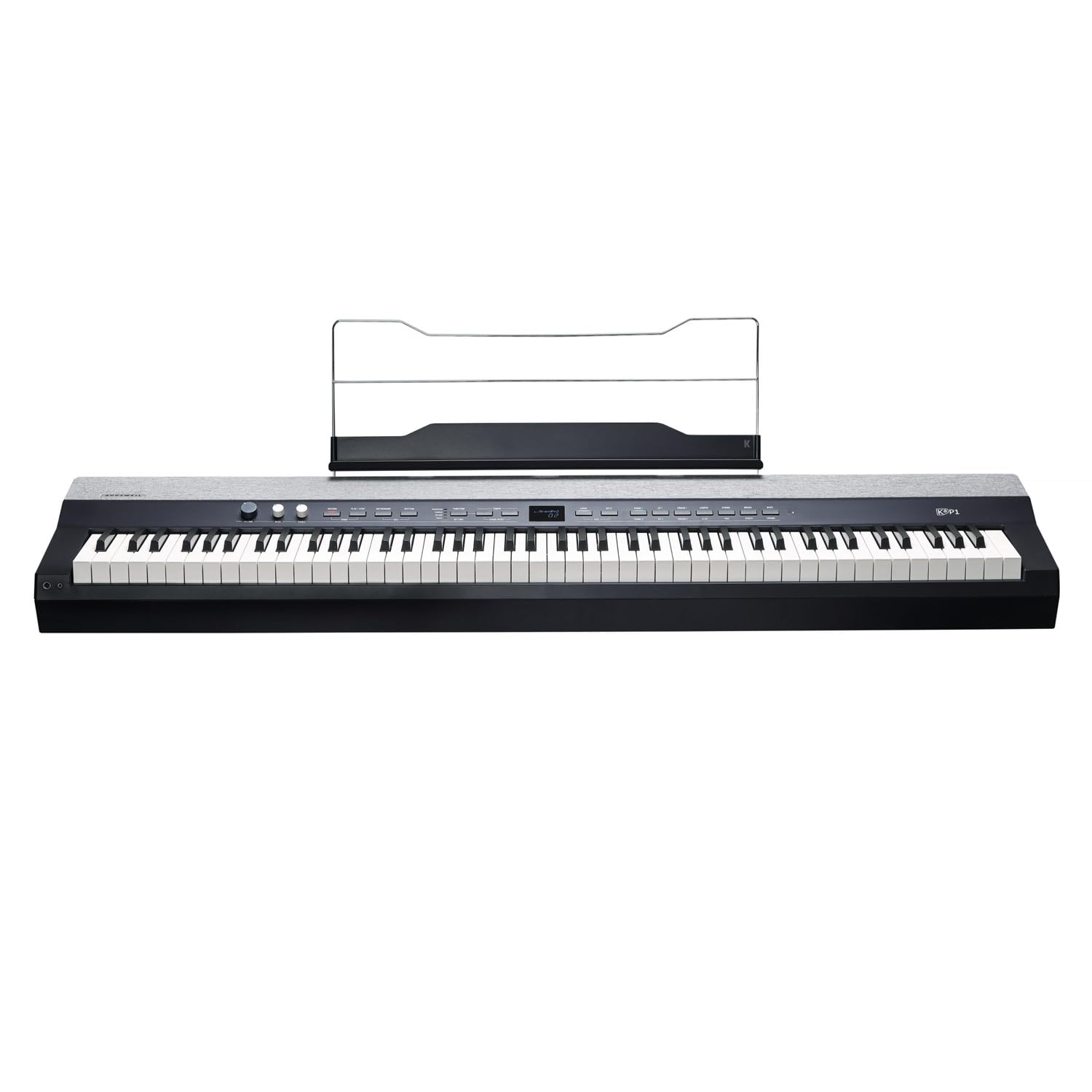 Kurzweil KAP1-LB Professionelles Stage Piano Keyboard Schwarz 88 Tasten mit keepdrum Keyboardständer