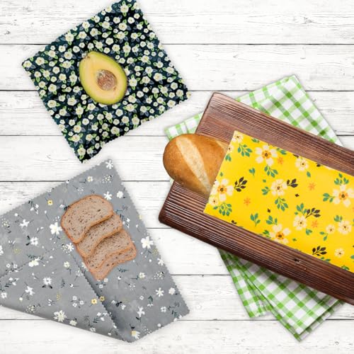 Emballage alimentaire réutilisable cire d'abeille bio et durable