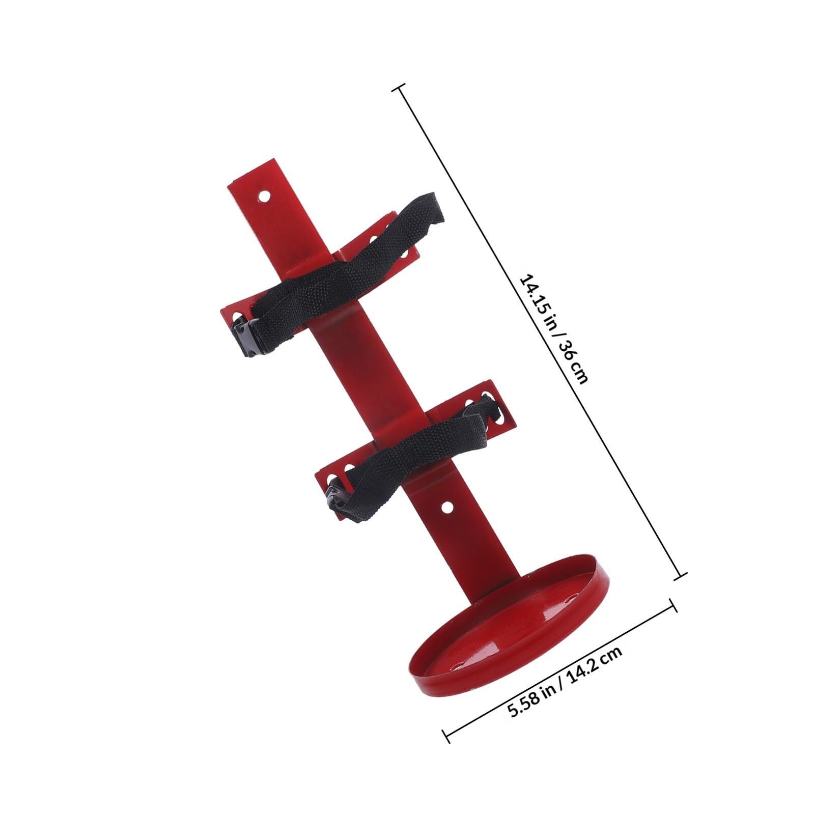 Amosfun Percha para Extintor de Incendios de Hierro y Poliéster, Soporte Colgante Fácil de Instalar Superficie Pulida para Fijación Segura en Pared