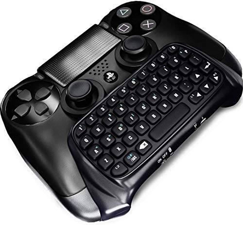 Preisvergleich Produktbild Bluetooth Mini Wireless Keyboard Chatpad für PS4-Controller, Wireless KeyPad für Playstation 4