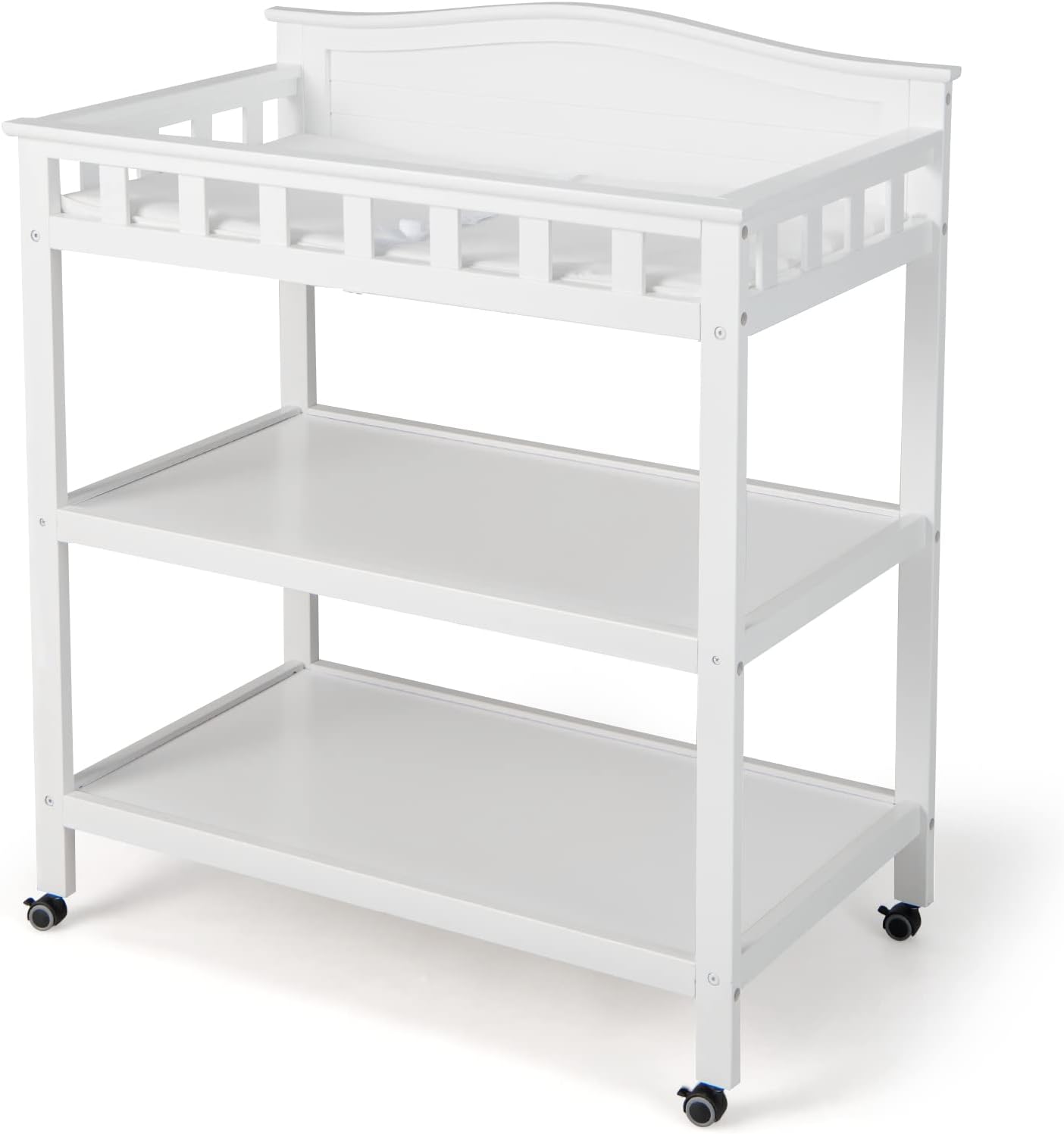 Maxmass Baby Changing Table, Mobile Infant Diaper Changing Station with