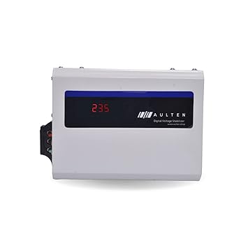 AULTEN Digital Voltage Stabilizer for All Inverter and Non Inverter AC Upto 1.5 Ton AC 4 KVA 3200W 150V-280V AD008 (Grey)
