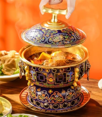 Olla pequeña de cobre tradicional china para una persona miniatura 5