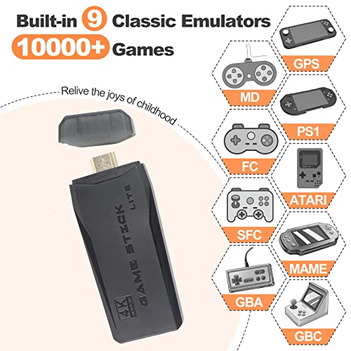image for LINIREAU Retro Game Stick - Revisit Classic Games with Built-in 9 Emul