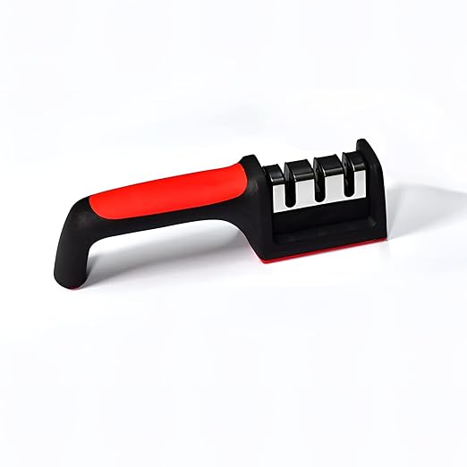 Gambit Kitchen Manual Knife Sharpener 3 Stage Sharpening Tool for Ceramic Knife and Steel Knives (Multicolor) at Rs. 125
