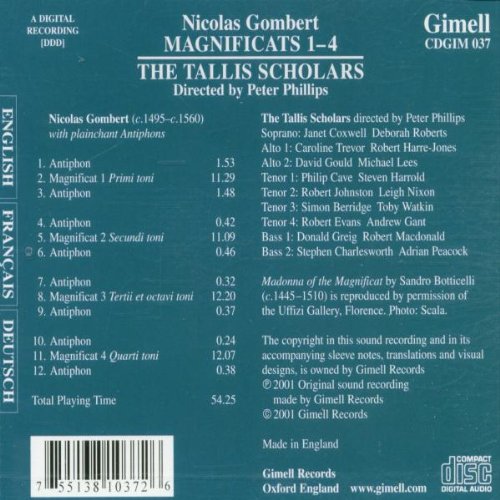 Vista 2 de Gombert Magnificats 1-4