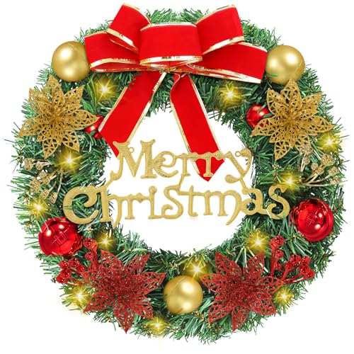 CIRULLI Türkranz Weihnachten 30cm, Weihnachtskranz, Adventskranz...