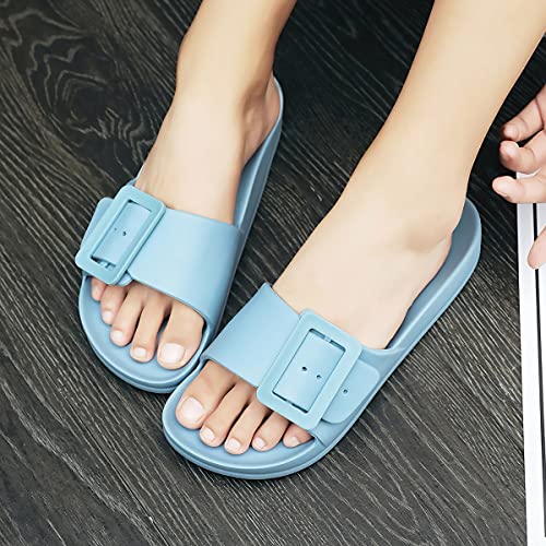 Image of L LOUBIT Cloud Slides for Women with Arch Support Pillow Soft Recovery Sandals Lightweight Summer Beach Slippers Non-Slip Shower Shoes