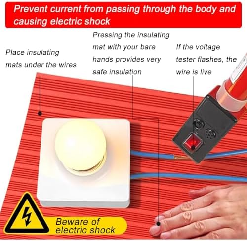 High Voltage Insulating Rubber Floor Mats - Cuttable Non-Slip Safety Matting for Electric Shock Protection, Heavy Duty Green 3mm, 1x5m/3.3x16.4ft for Switchboards