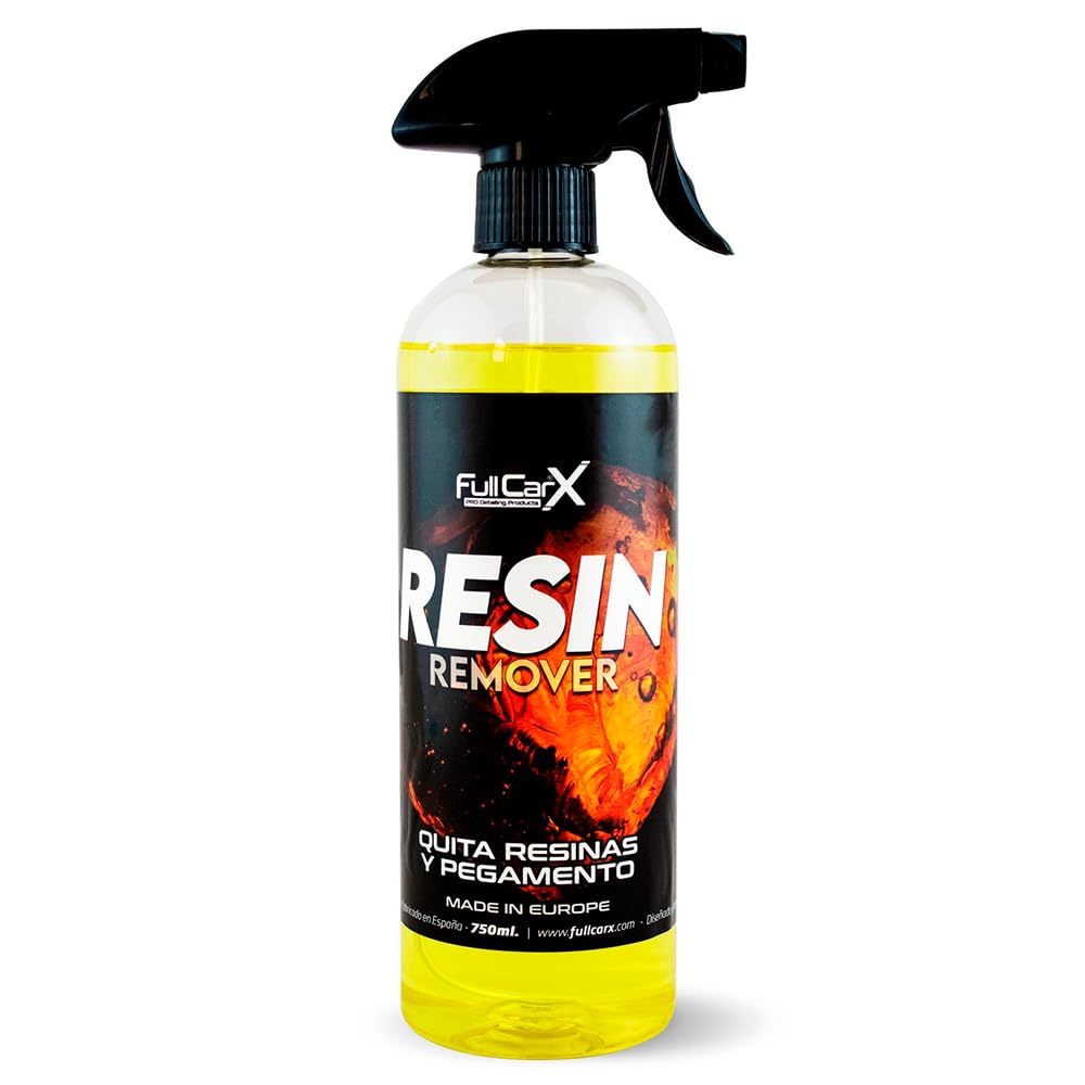 FULLCARX Resin Remover 750ml Pulitore Resine Auto, Detergente Smacchiatore Catrame Asfalto Colle, Molto Efficace, Facile da Usare e Sicuro, Pulizia Prodotto Professionale Detailing