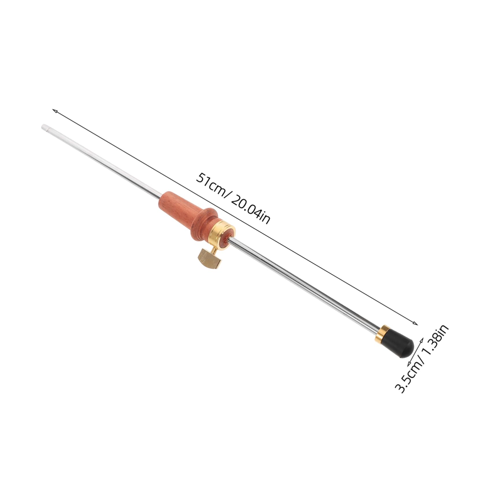 HEMOTON Cello Endpin Replacement Metal Tail Rod Support Cello Stand Rock Stopper