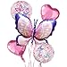 Butterfly Birthday Party Decorations Butterfly Foil Balloons for Butterfly Girl Party Birthday Decorations