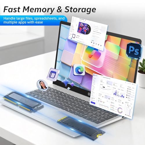HP 17t Laptop 17.3" Intel Core i5-1334U 16GB RAM 512GB SSD miniatura 5