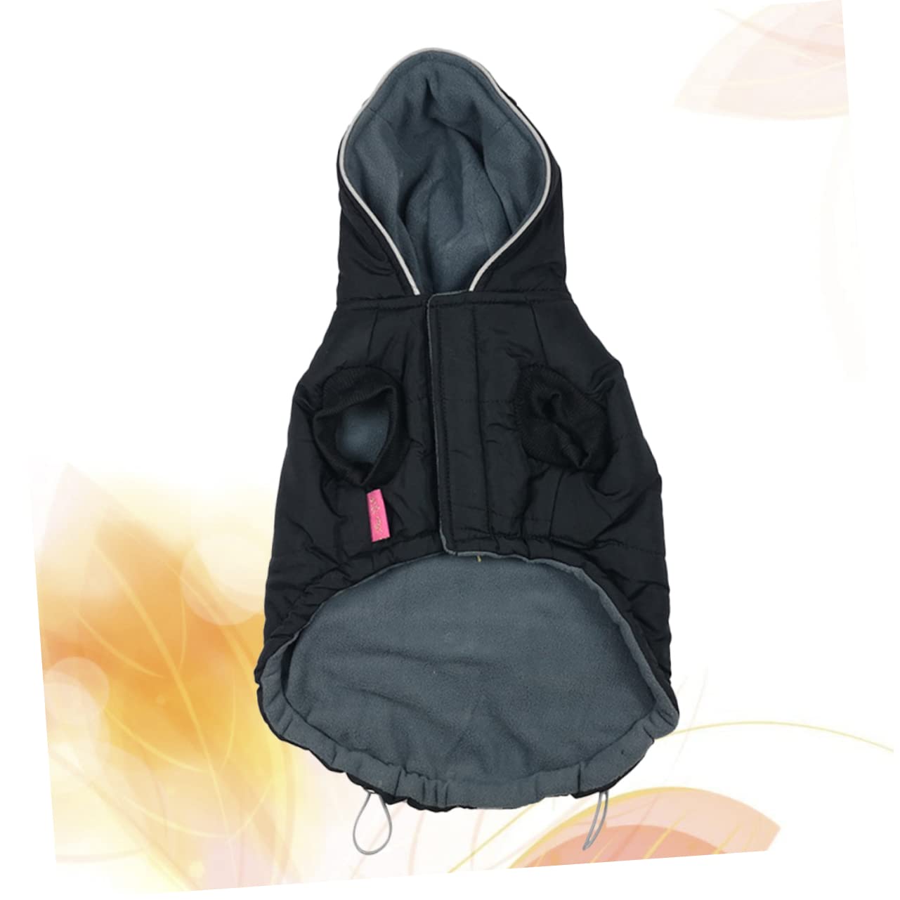 Toddmomy 2pièces Gilet Coton Lumineux pour Chien Hiver Noire pour Maintien Chaud Activités Extérieur