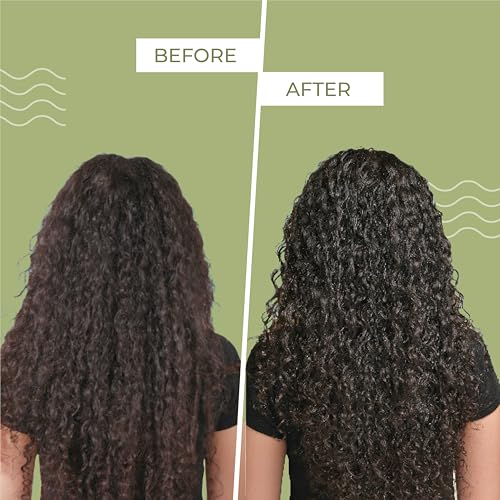 Image of Ashba Botanics Curl Volumizing Foam I Weightless Hair Mousse for Curly & Wavy Hair - Paraben, Silicone Free | Lightweight styler to control frizz without dryness | 150ml