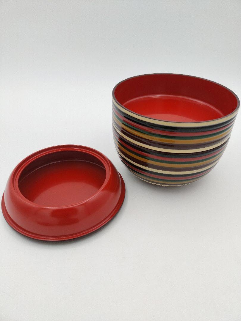 Amazon | 信玄弁当箱 独楽 樹脂 内手塗り 茶道具 懐石 会席 | ノー