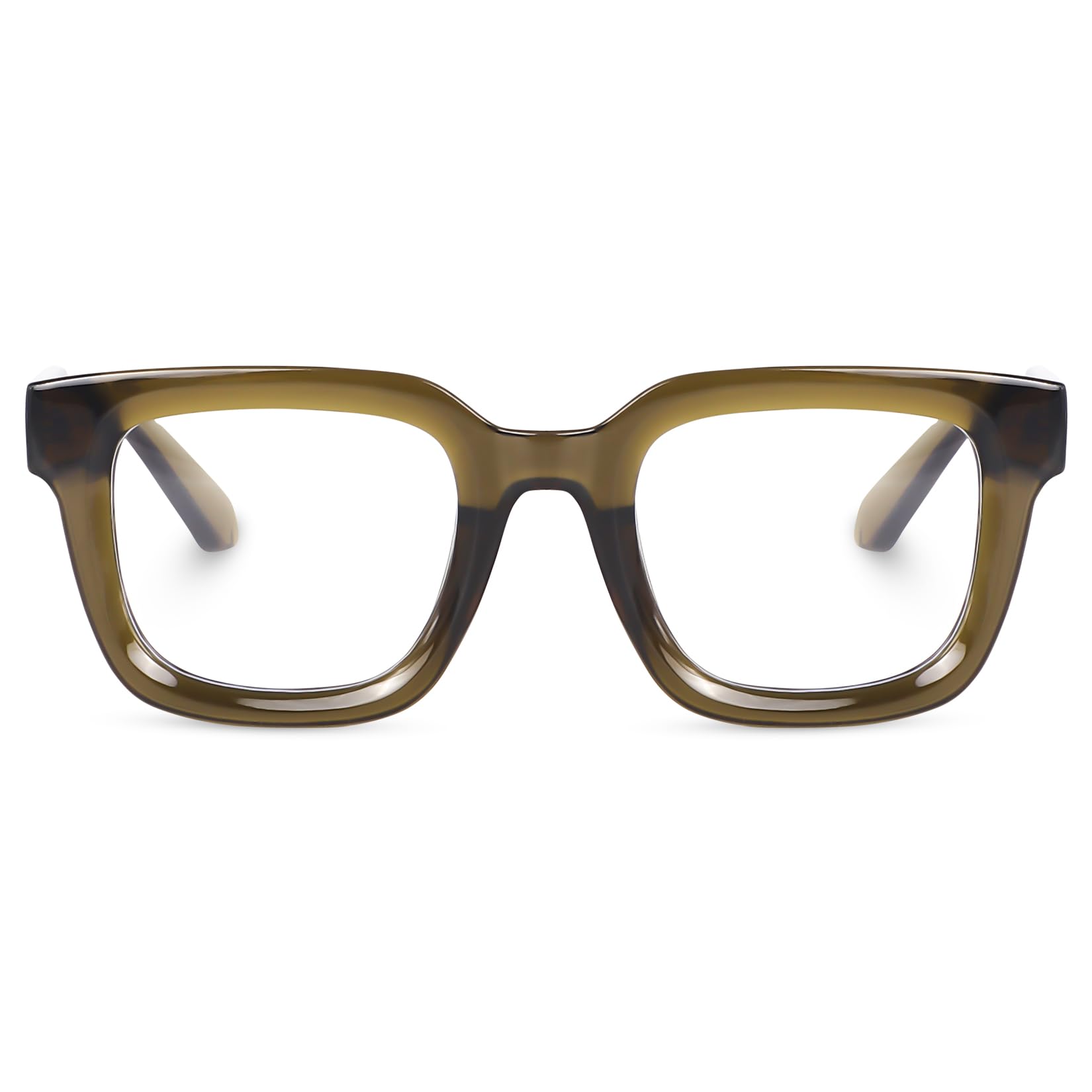 Peter Jones Square Unisex Blue Light Blocking Computer/Gaming Glasses I Frame & Lenses I Large Size 51-16-150 MM, Comfortable Fit, Model AG3803GR - Image 2 thumbnail