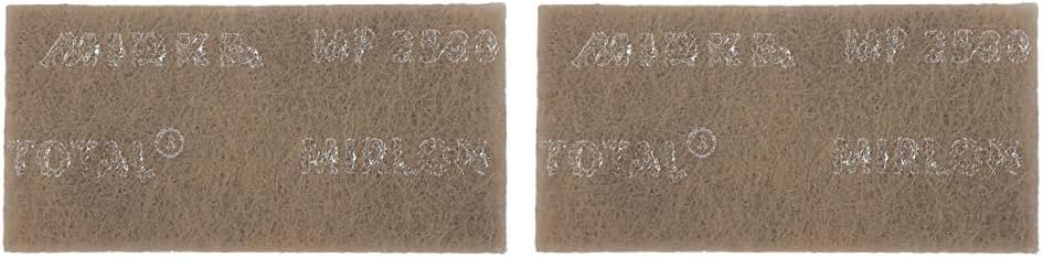 Mirka Mirlon Total Scuff Handsanding Pad Non-Woven/Micro Fine Grit 2500/3 Pieces / 4.5" x 9" / 18-118-449RP (Pack of 2)