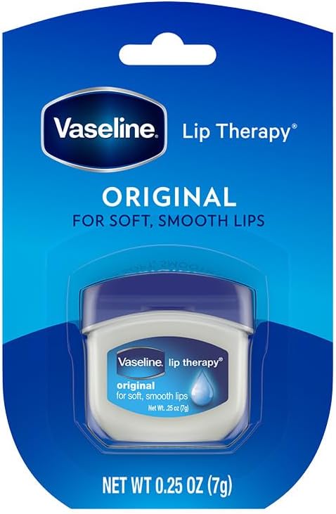 Vaseline Lip Therapy Lip Balm Mini, Original, 0.25 oz, Pack of 6