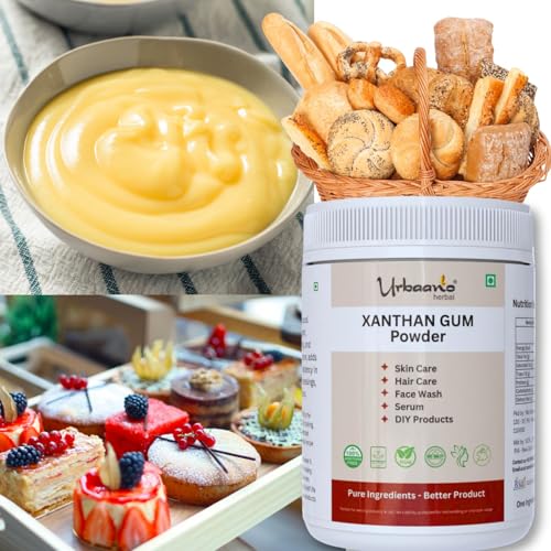Image of Xanthan Gum Powder - 300 Grams For Soap Making, Shampoo, Cosmetics, Moisturizer, Lotion Making, Domestic Use & DIY Personal Care for Face, Hair, Skin & Body