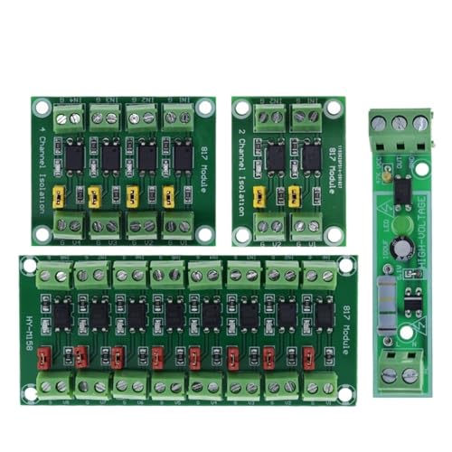 1PCS PC817 1 2 4 8 Optocoupler Isolation Board Voltage Converter Adapter Module 3.6-30V Driver Photoelectric Isolated Module(2 Way Optocoupler)