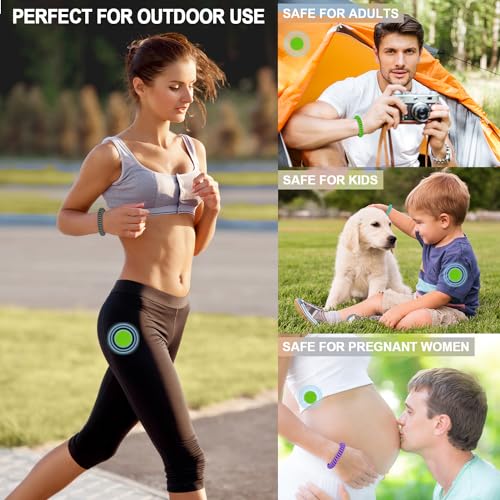 mosquito repellent bracelets 30 pack individually wrapped mosquito repellent bands wristbands with 60 pcs mosquito stickers patches for adults and kids indoor outdoor