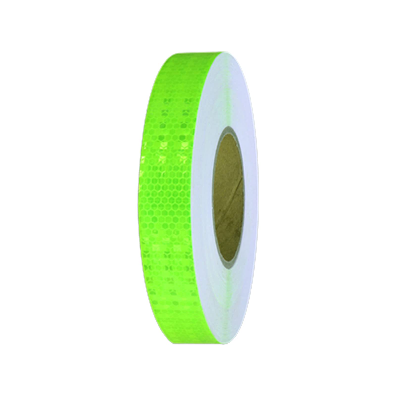 Cinta reflectante de alta visibilidad de 1.2 pulgadas x 164 pies, marca de seguridad verde fluorescente para vehículos, zonas de carretera, uso en interiores y exteriores, adhesivo duradero y
