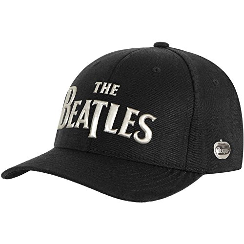 Beatles Men's Drop T Logo Baseball Cap Adjustable Black