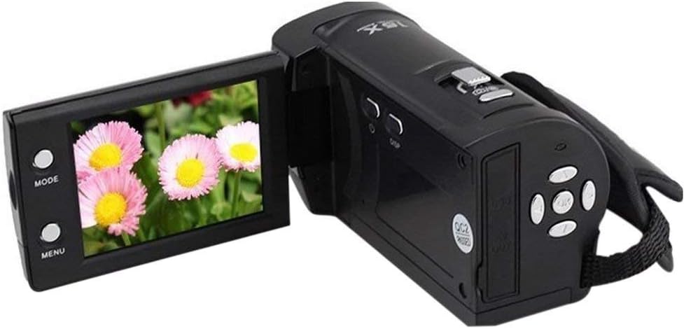Digital Camera Camcorders, LAKASARA 4K Ultra HD Video Camera WiFi and IR Night Vision Camcorder with External Wide Angle Lens and Macro Lens, Black