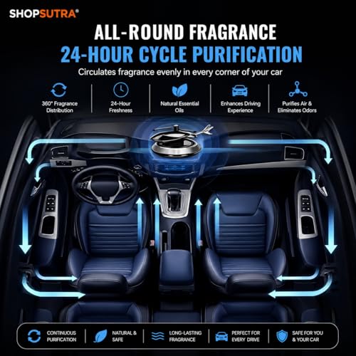 Image of Solar Helicopter Car Perfume Diffuser with Wooden Insert and Aluminum Base (Helicopter Design Air Freshener)