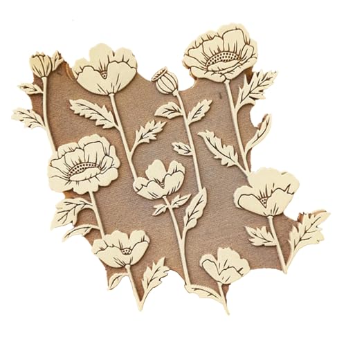 Ampia gamma di usi: con timbri in legno per erbario, goditi la pittura senza sforzo su diverse superfici. colori con acrilici per un tocco. Perfetto per un'ampia applicazione da biglietti di auguri a stampe su tessuto. 