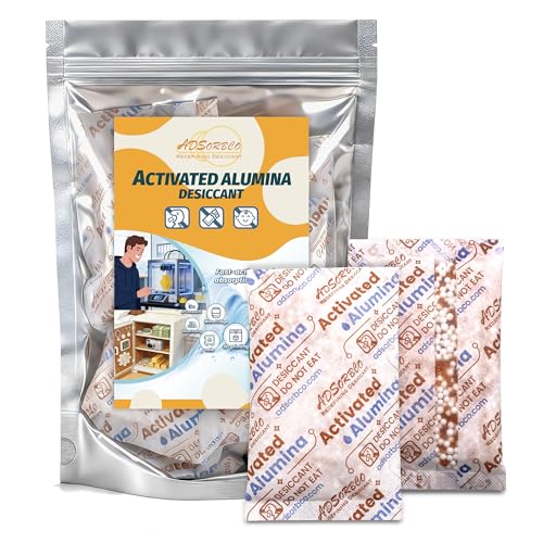 50Gram 8PCS Activated Alumina Desiccant High-Efficiency 3D Printer Desiccant for Filament Drying Activated Alumina Moisture Absorber for Storage & Dehumidifiers