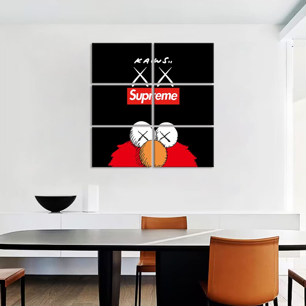 Amazon.co.jp: 6枚 アートパネル Supreme 飾り絵 モダン アート
