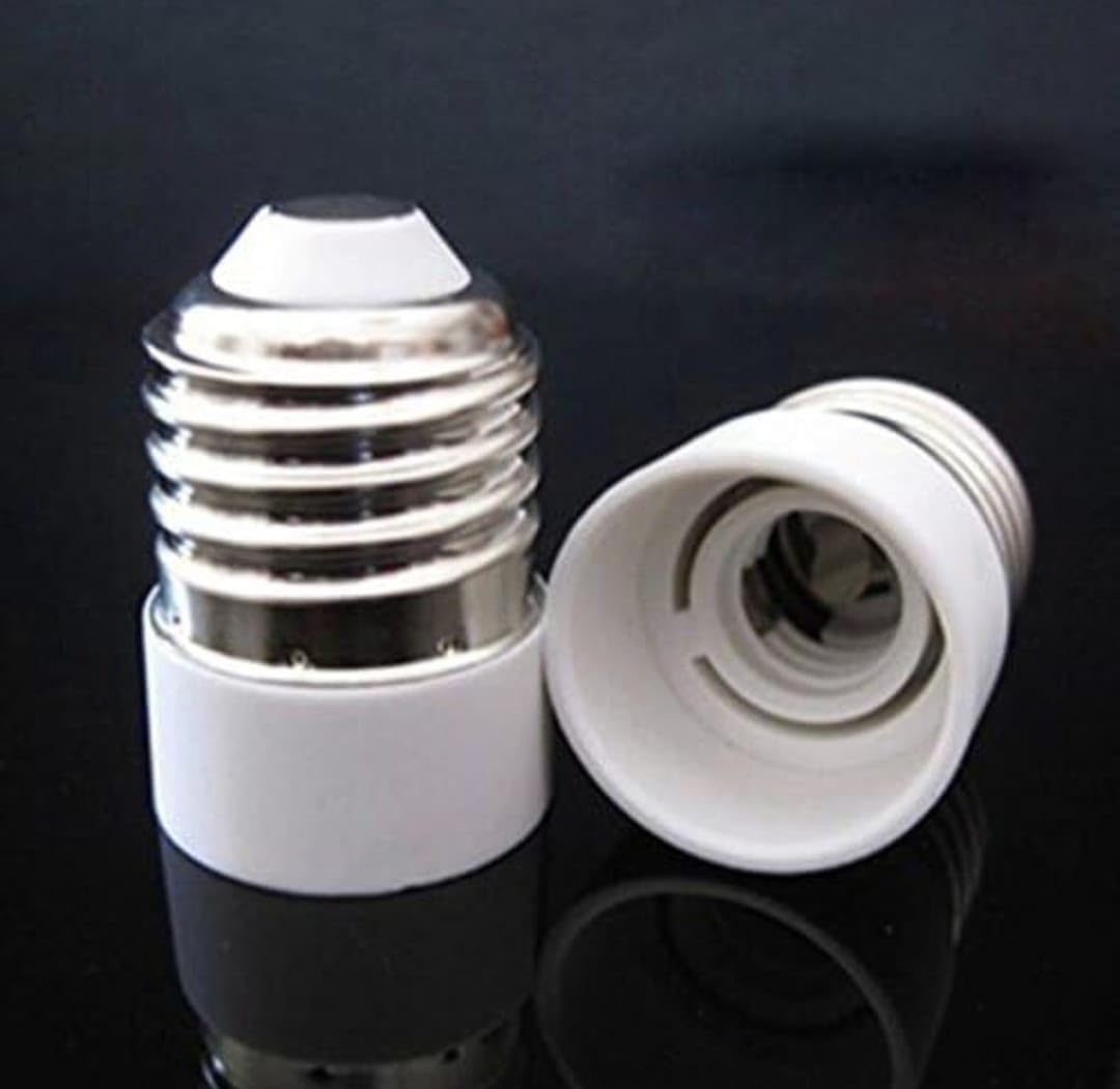 Bulb Convertor Holder Lamp Base Socket Screw to Light Bulb Adapter Converter for Edison Type Filament Lamp (B22,E27,E14) Base Adapter (E27 to E14) Pack of 2-image-31