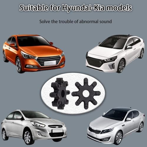 SHSHbuy 4 sztuki Car Steering Coupling,Kupplung Lenkkupplung Kunststoff,563152K000FFF Flexible Kupplung,Lenkkupplung Lenksäule Zahnrad Zwischenhebel Buchse Koppler